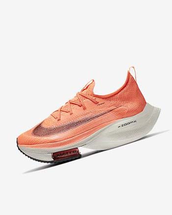 Nike Air Zoom Alphafly NEXT% Flyknit Mango Claro Metal Rojos Marrom Negros | MX 2558